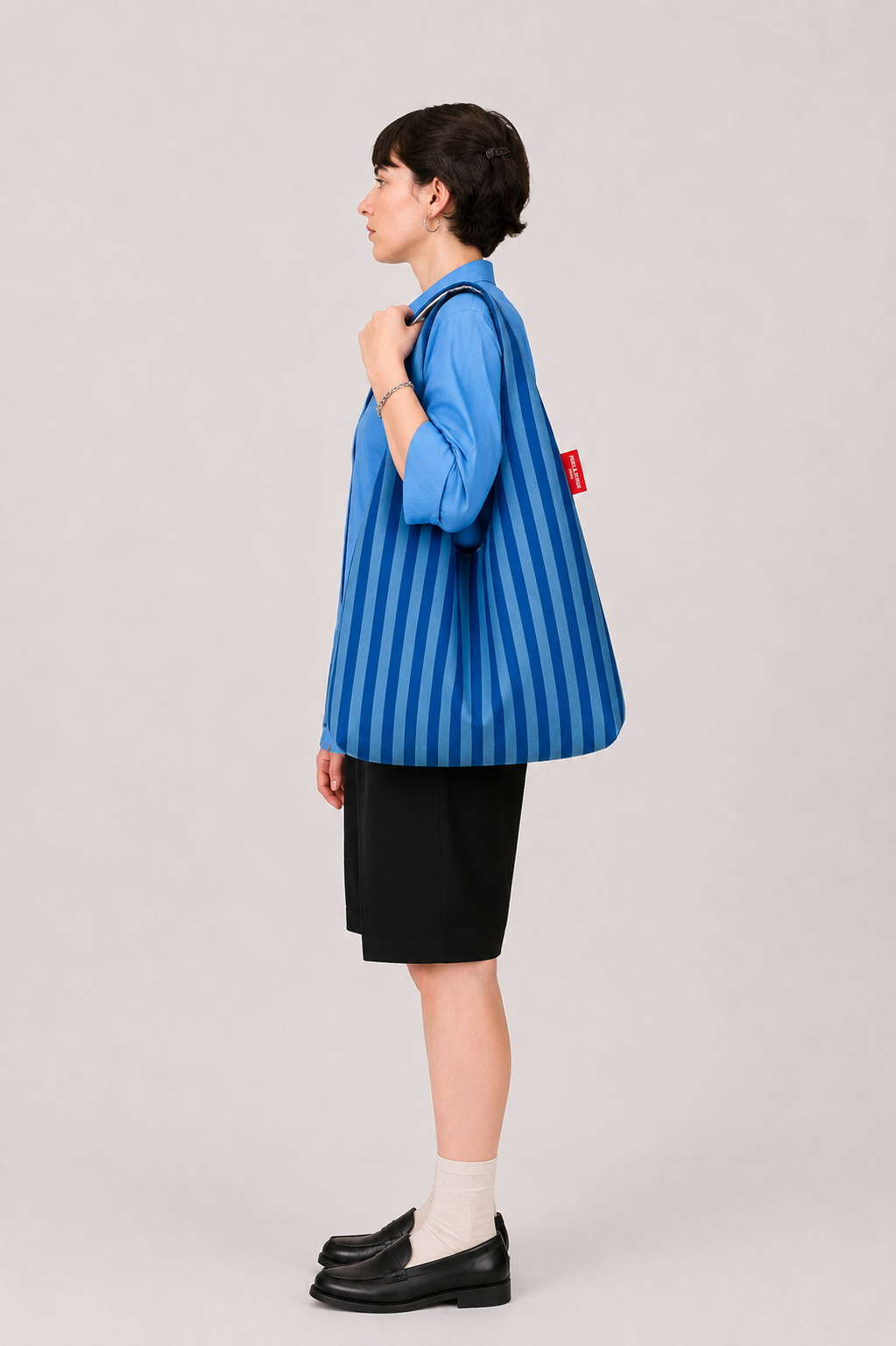 Navy Stripe Bag