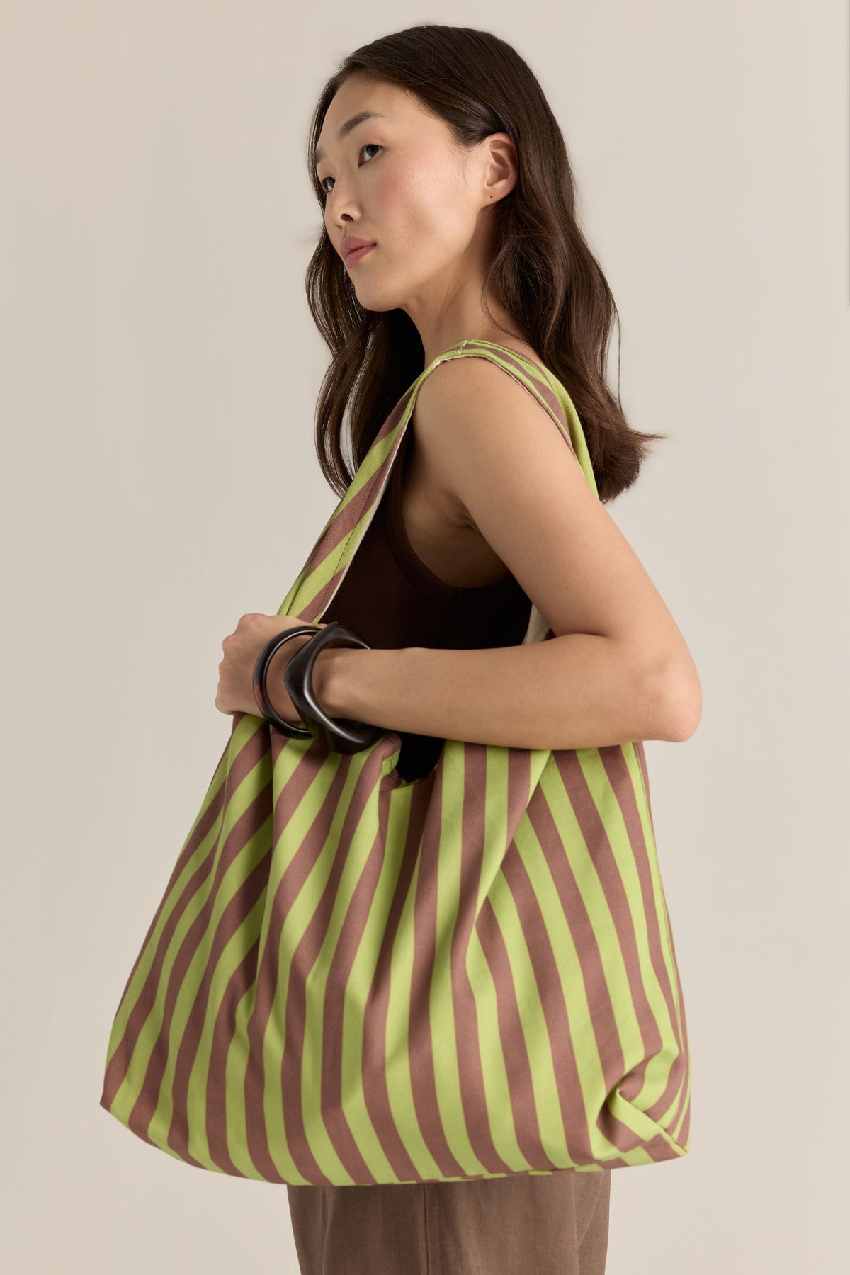 Olive Stripe Bag