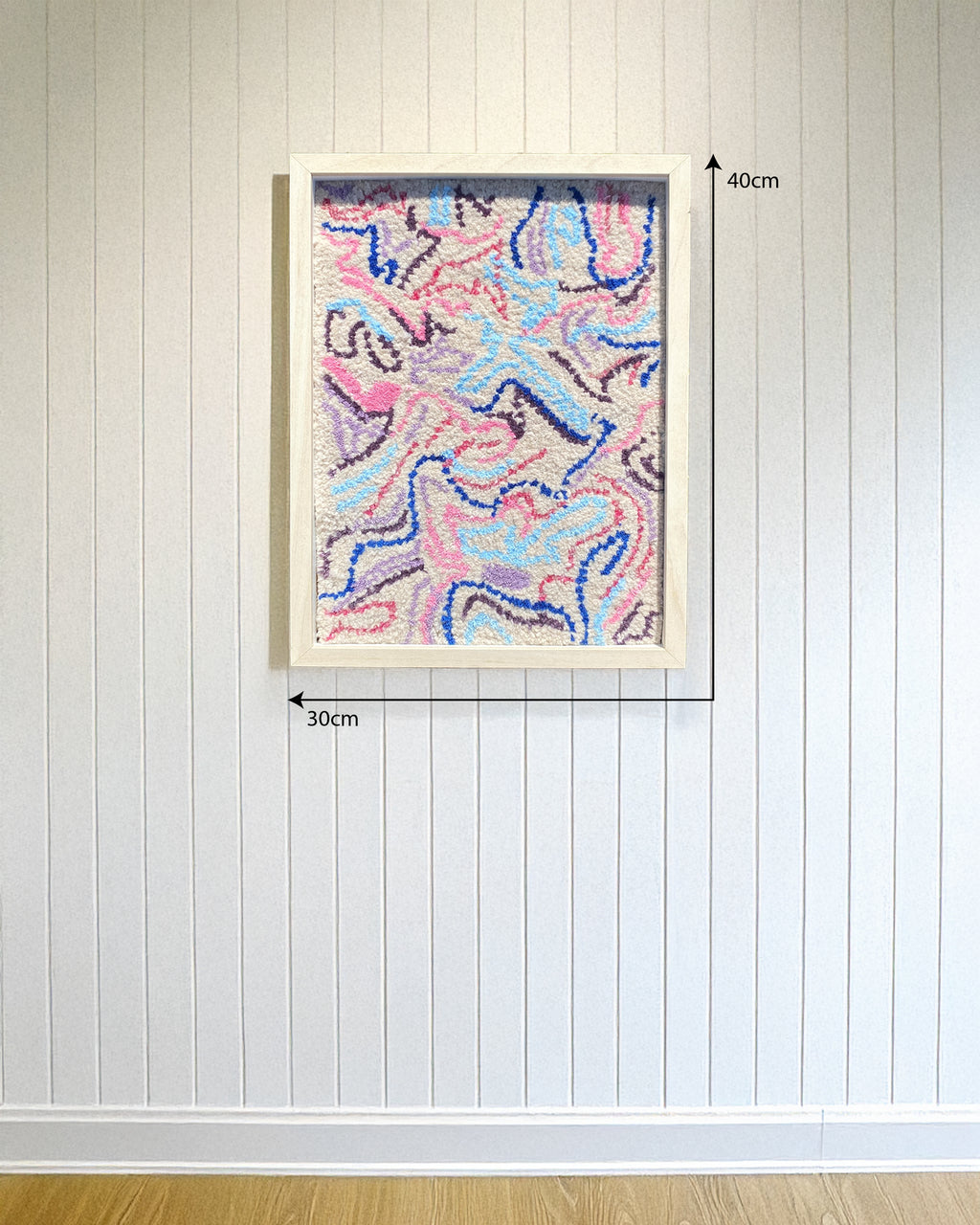 Beyaz Flow Tufted Tablo