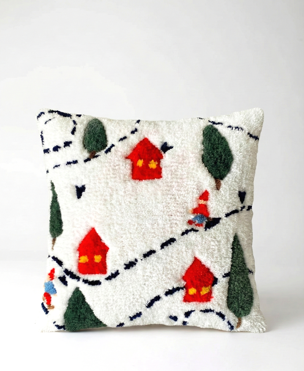 Winter Village Tufted Kırlent