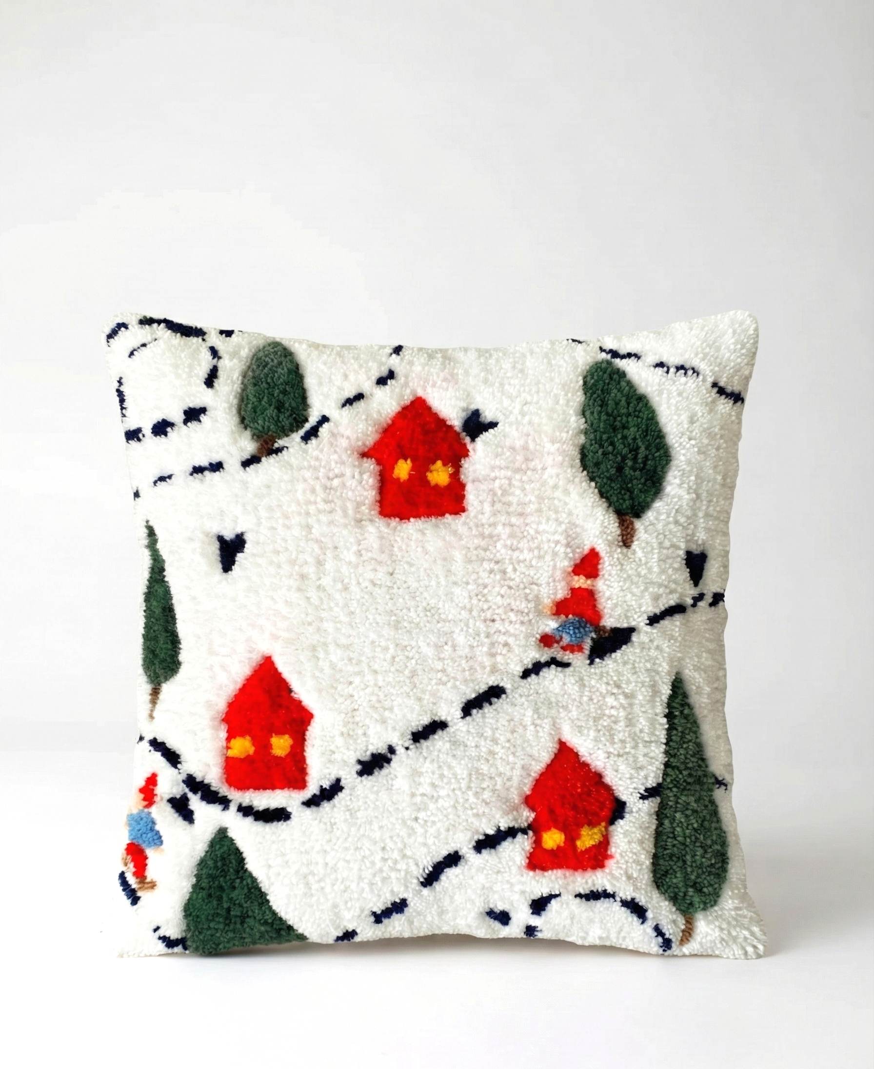 Winter Village Tufted Kırlent