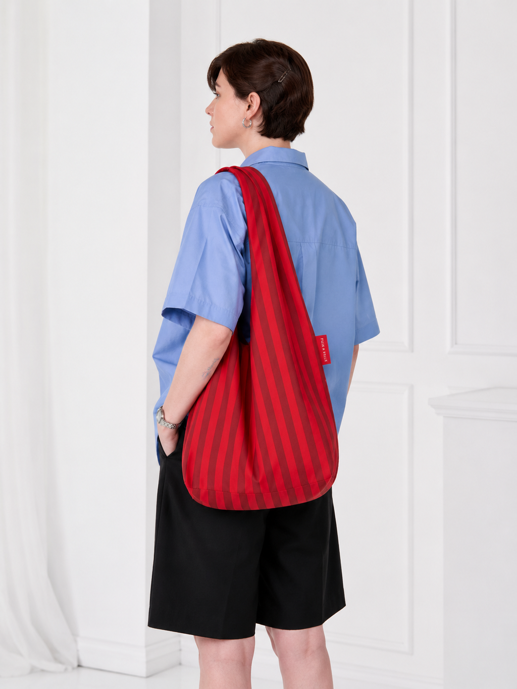 Berry Stripe Bag