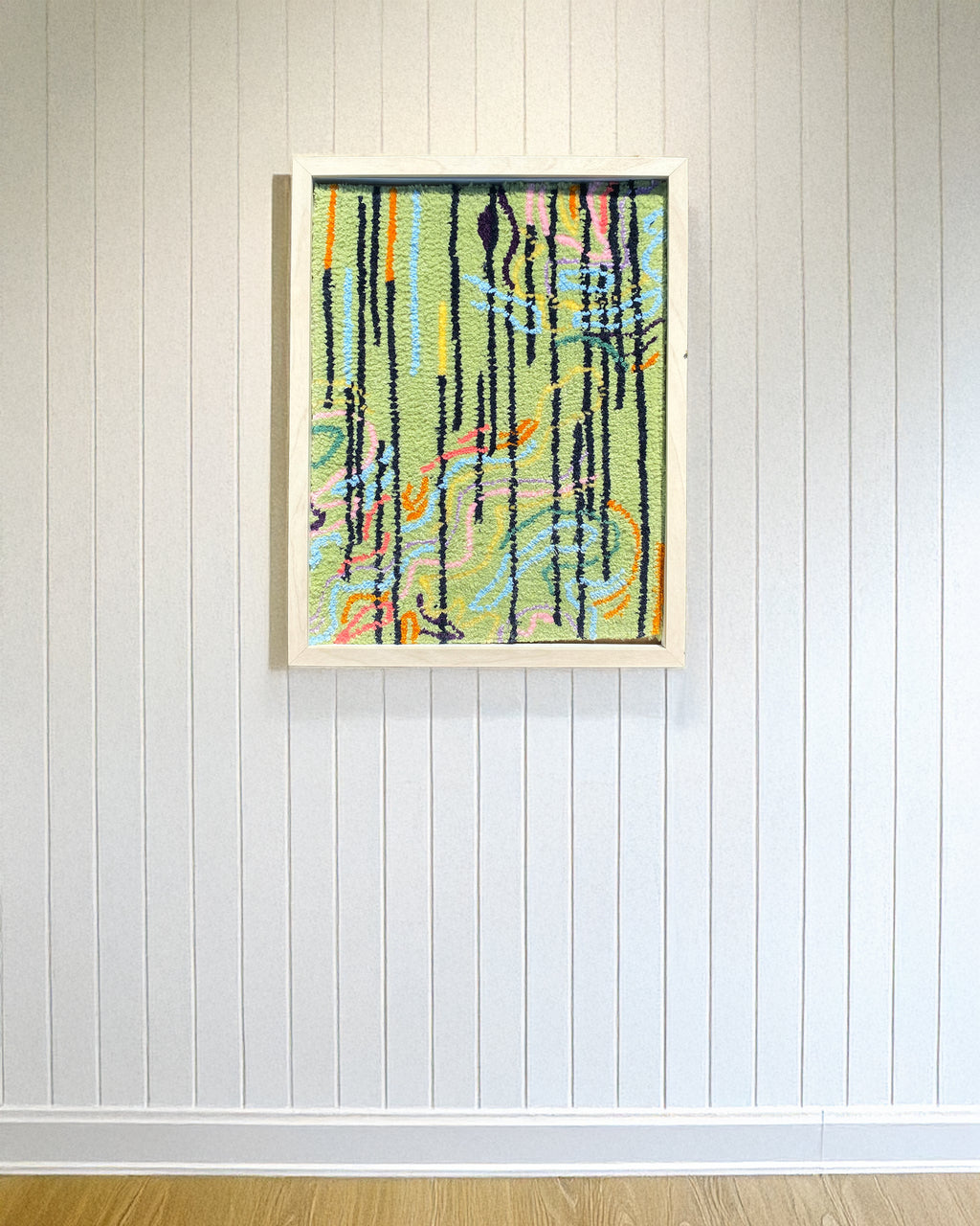 Yeşil Flow Tufted Tablo