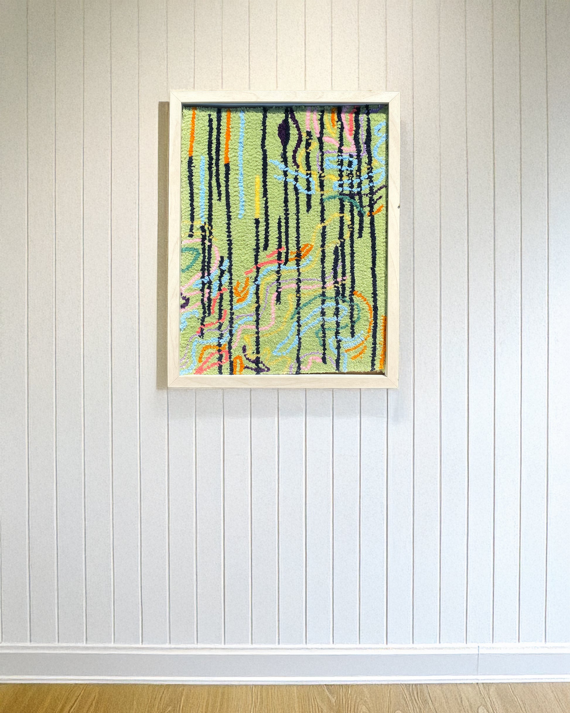 Yeşil Flow Tufted Tablo