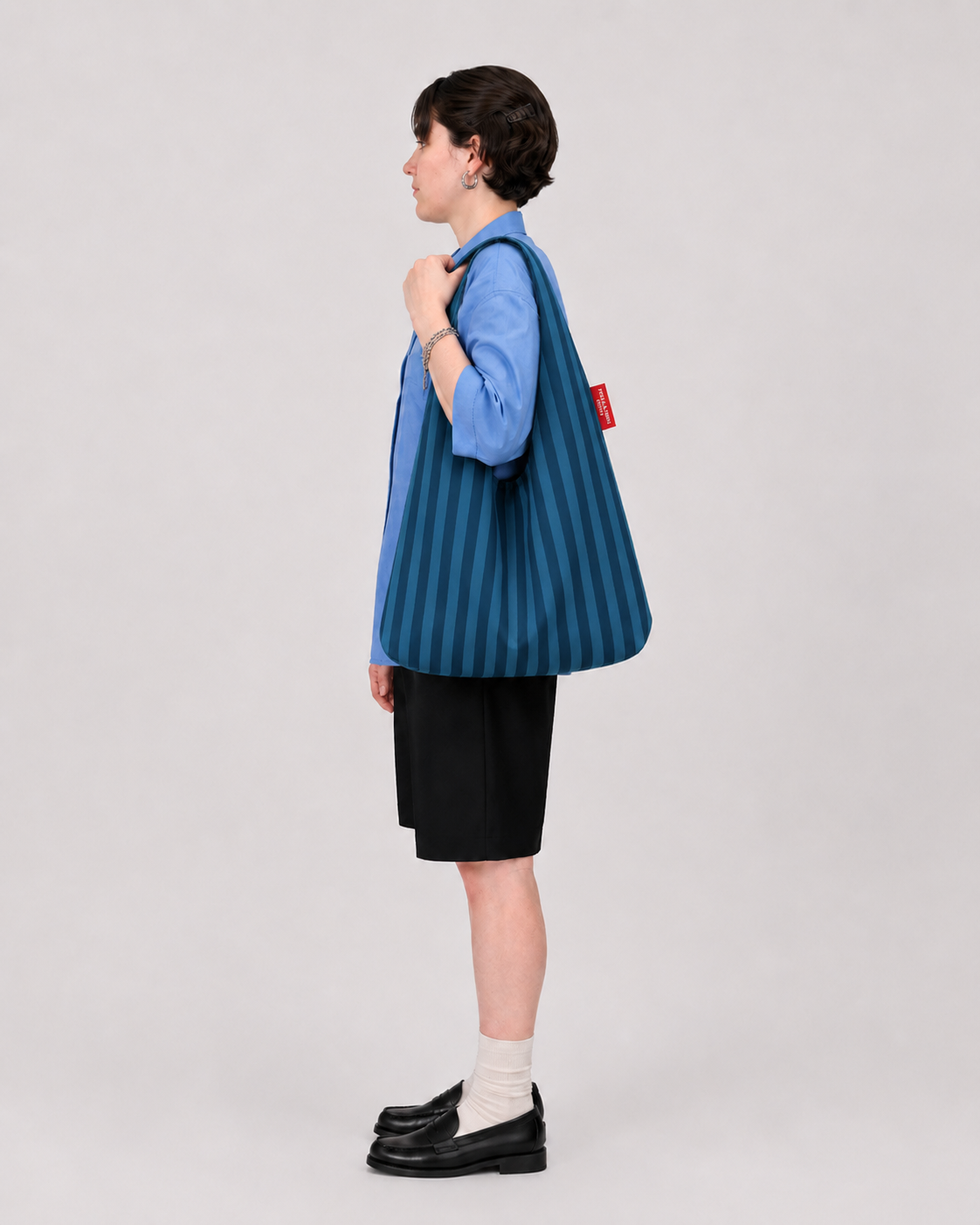 Navy Stripe Bag
