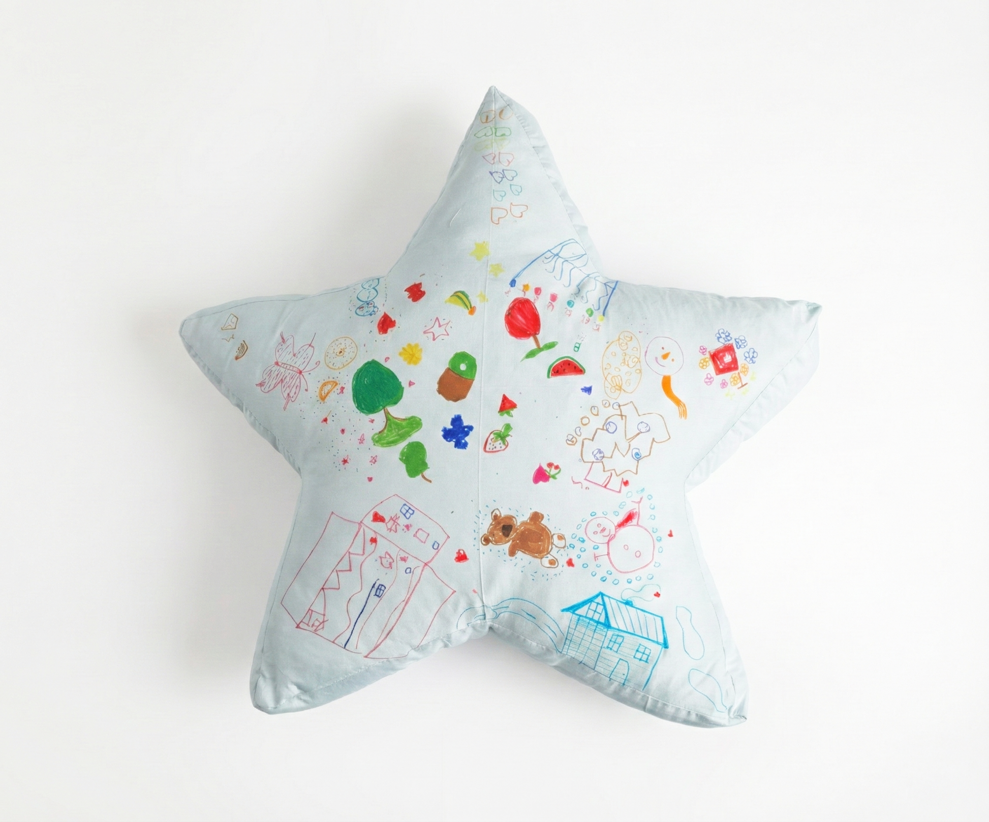 Boyanabilir Yıldız Yastık & Keçeli Kalem Seti